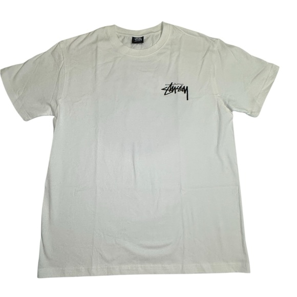 Stussy Classic White Tee with Logo - Picture 1 of 3